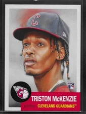 2021 TOPPS LIVING SET # 474 TRISTON McKENZIE Rookie RC Cleveland Guardians a