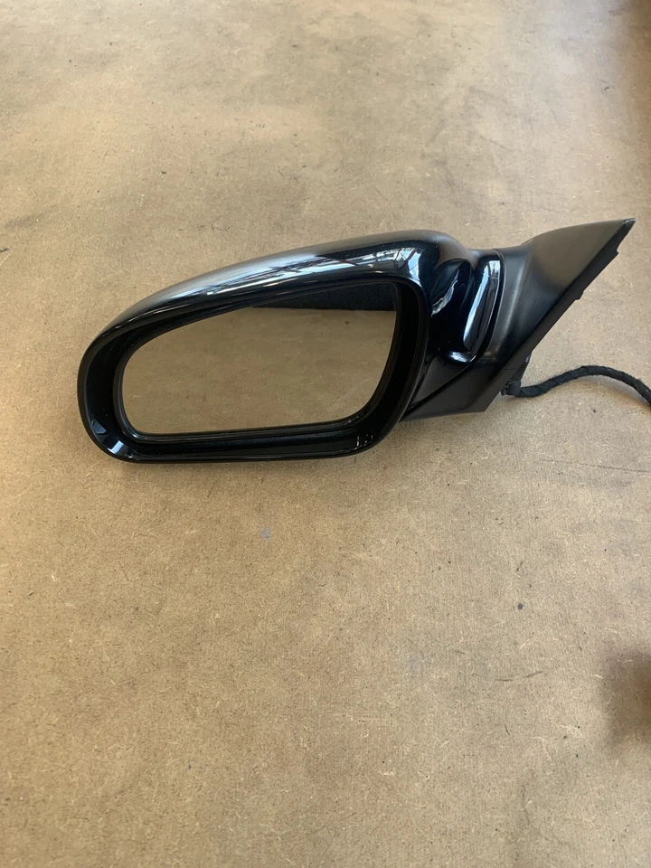 Espejo retrovisor lateral izquierdo Audi A8 Quattro 2005-2006 plegable automático negro brillante Y9B Foto 4 de 4