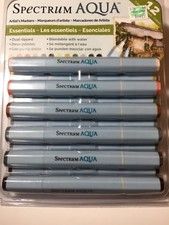 12 piece NEW Spectrum Aqua Dual Tipped Watercolor Markers Set