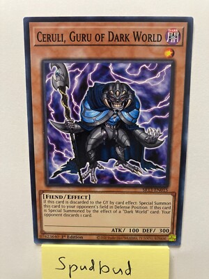x3 Ceruli, Guru Of Dark World Common 3x SR13-EN015 (Near Mint 1st Edition)