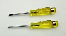 Pocket Screwdriver Set, Stanley Pocket Clip, Cross & Flat Blades, 100 Plus NOS