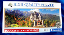 Clementoni Neuschwanstein Castle panorama 1000 Piece Puzzle 38x13 Quality Sealed