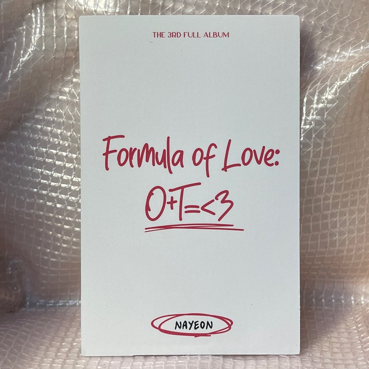 Nayeon Official Break Scratch Card Twice 3rd Album Formula of Love O+T