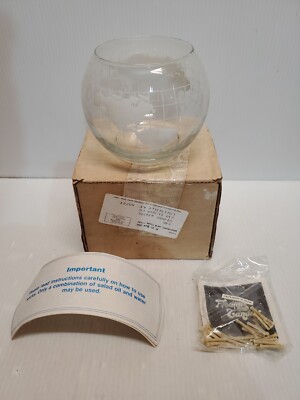 Nescafe Promotional Floating Candles Glass Container Pre-owned