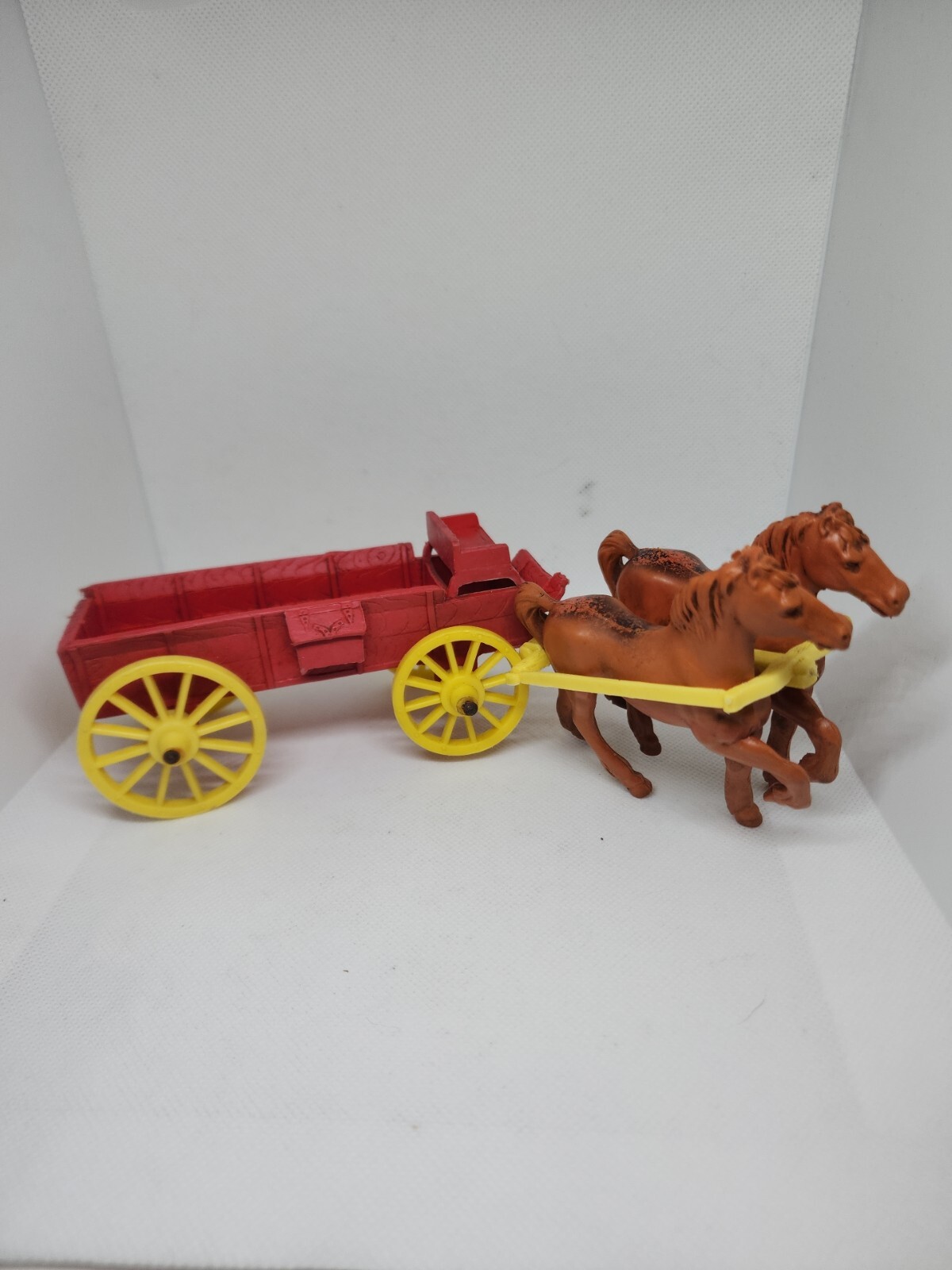 Horse Drawn Cart Toy 1940s Vintage Auburn Rubber Company + Two Black Horses eBay