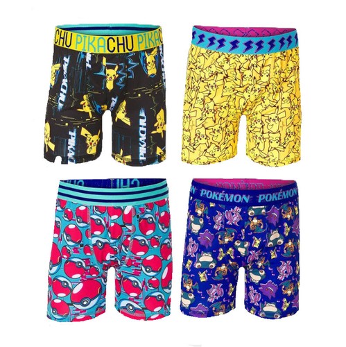Boys' Pokemon 4 Pack Boxer Briefs - 第 1/1 張圖片