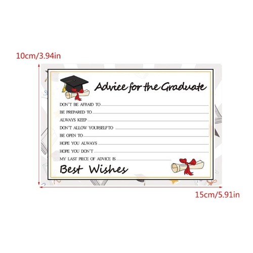 2024 Graduation Advice Cards Graduation Wish and Advice Cards for High School - Picture 8 of 8