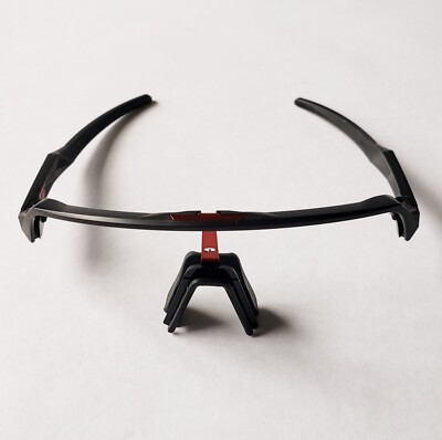 Oakley Sutro Lite Matte Black Silver Icons Red Clip Frame