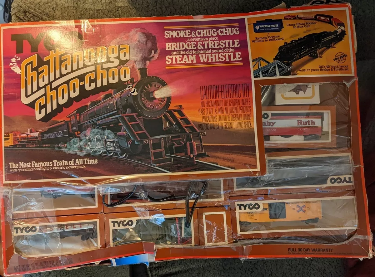 Vintage 1978 Tyco Chattanooga Choo Choo Train Set smoke steam