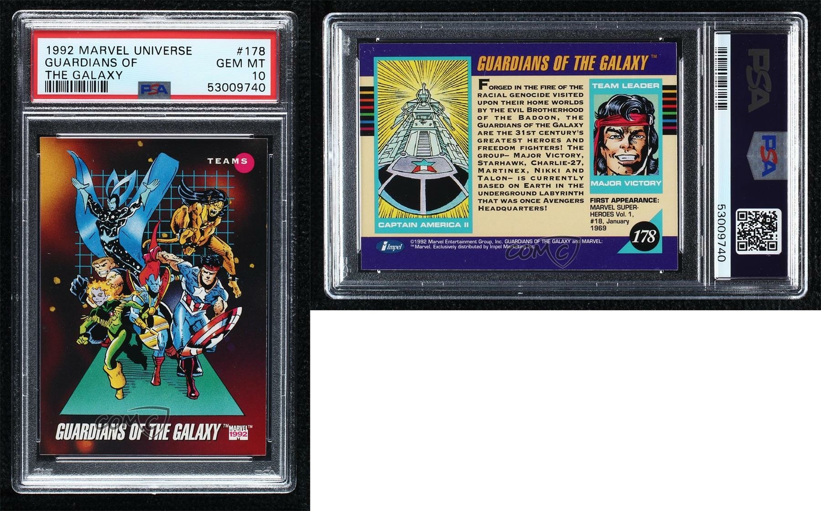 1992 Impel Marvel Universe Series III Teams Guardians of the Galaxy PSA 10  2d8 | eBay