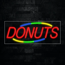 Donuts LED Neon Sign 30"L x 12"H #30785