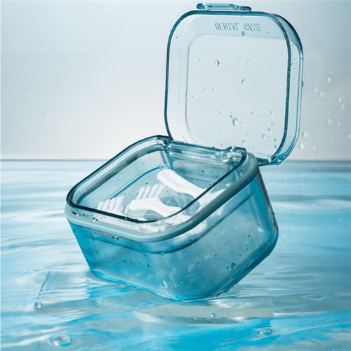 Retainer Cleaning Case Denture Cleaning Tablets Denture Bath Box Denture Cup - Picture 4 of 18