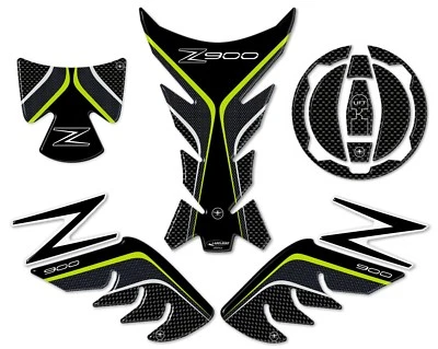 LABELBIKE KIT ADESIVI RESINA GEL 3D PROTEZIONI compatibili per moto Z900 KAWASAKI carbon