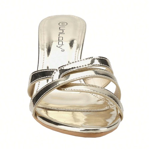 Women's Kitten Mid Heel Peep Open Toe Sandals Slingback Slip-On Office Dress Hee - Picture 9 of 45