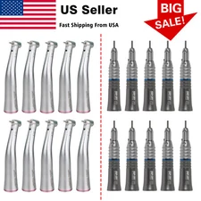 1-10 NSK Style Dental 1:5 Fiber Optic Contra Angle /1:1 Straight Nose Handpiece