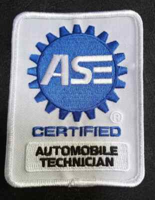 ASE Certified Automobile Technician Embroidered Heat Sealed Patch