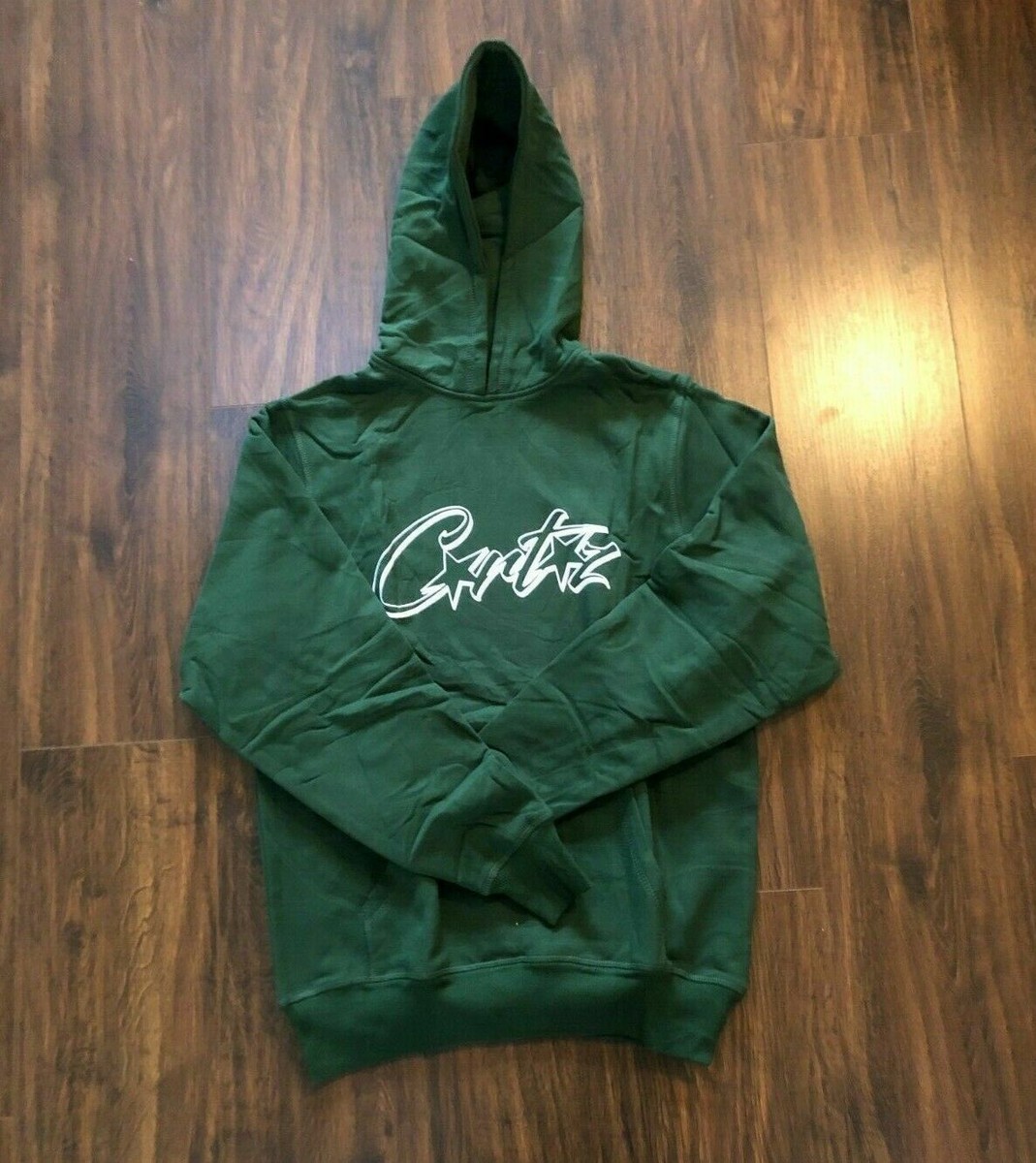 CORTEIZ CRTZ ALLSTARZ HOODIE - GREEN - S - SMALL - FREE NEXT DAY 