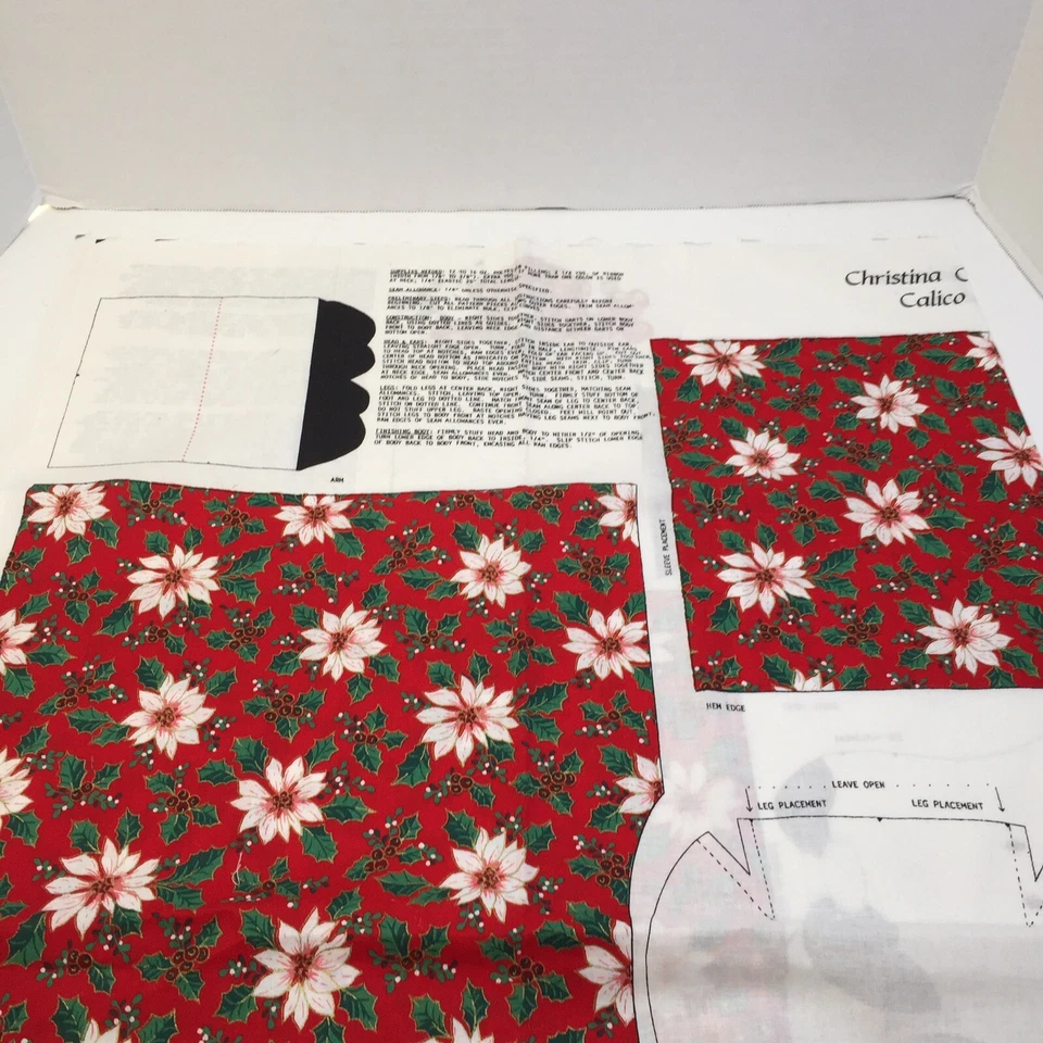 Christina Christmas Calico Cow Fabric Panel Springs Foto 4 de 4