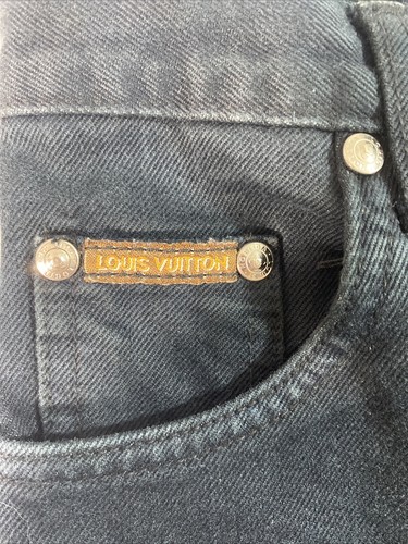 Louis Vuitton Malletier A Paris Jeans Damen W28 schwarz Denim Hose Logo Bootcut - Bild 9 von 24