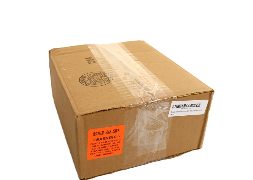 Ensure® Plus Vanilla Oral Supplement  8 oz. Carton [ Pack of 10 ] Exp 3/1/2026 - Image 2 of 3