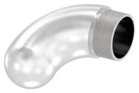 Endbogen 90° Edelstahl V2A Ø 42,4X2,0 Mm Steckfitting GeläNder Handlauf