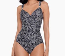 Miraclesuit Women's Swimsuit Size 8 Siren Shore Leave One Piece Underwire