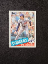 ⚾1985 Topps #493 Orel Hershiser Rookie Card RC⚾Near Mint⚾. rookie card picture