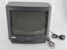 VINTAGE SONY TRINITRON 13" GAMING TELEVISION KV-13M20 MFG 1996  REMOTE CONTROL