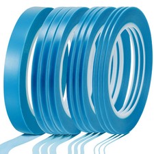 10 Rolls Blue Pinstripe Tapes Vinyl Thin Automotive Masking Tape for Curves A...