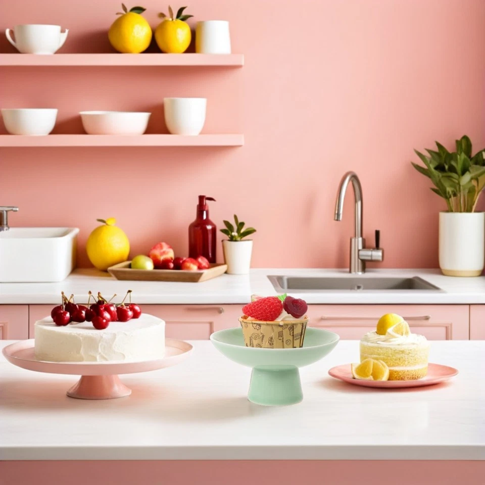  Ceramic Serving Tray for Chinese Dessert Breakfast Plates Porcelain - Image 4 of 4