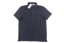 ALFANI DEEP BLACK MEDIUM PIQUE POLO SHIRT MENS NWT NEW