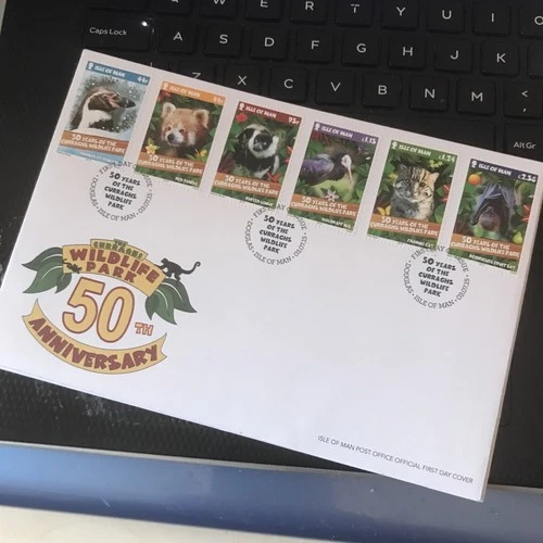ISLE OF MAN STAMPS 2015 CURRAGHS WILDLIFE PARK FIRST DAY COVER FDC UNADDRESSED