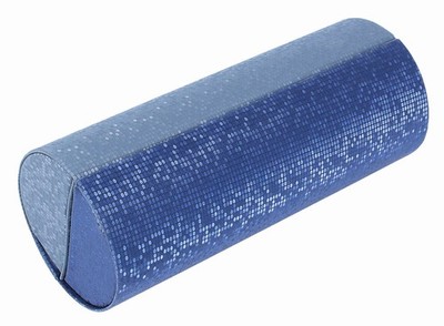Doppel - Brillenetui ''Duett Bouncy'' mit Magnetverschluss in Granit + Blau