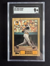 1987 Topps - Barry Bonds #320 Tiffany (RC) SGC 9