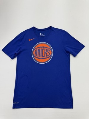 Nike Herren Royal Blue Knicks Dri-Fit T-Shirt Gr.M