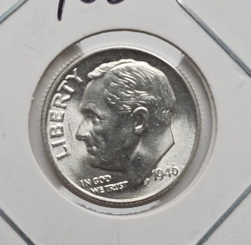 1946D  Roosevelt Silver Dime BU++ Flashy Luster