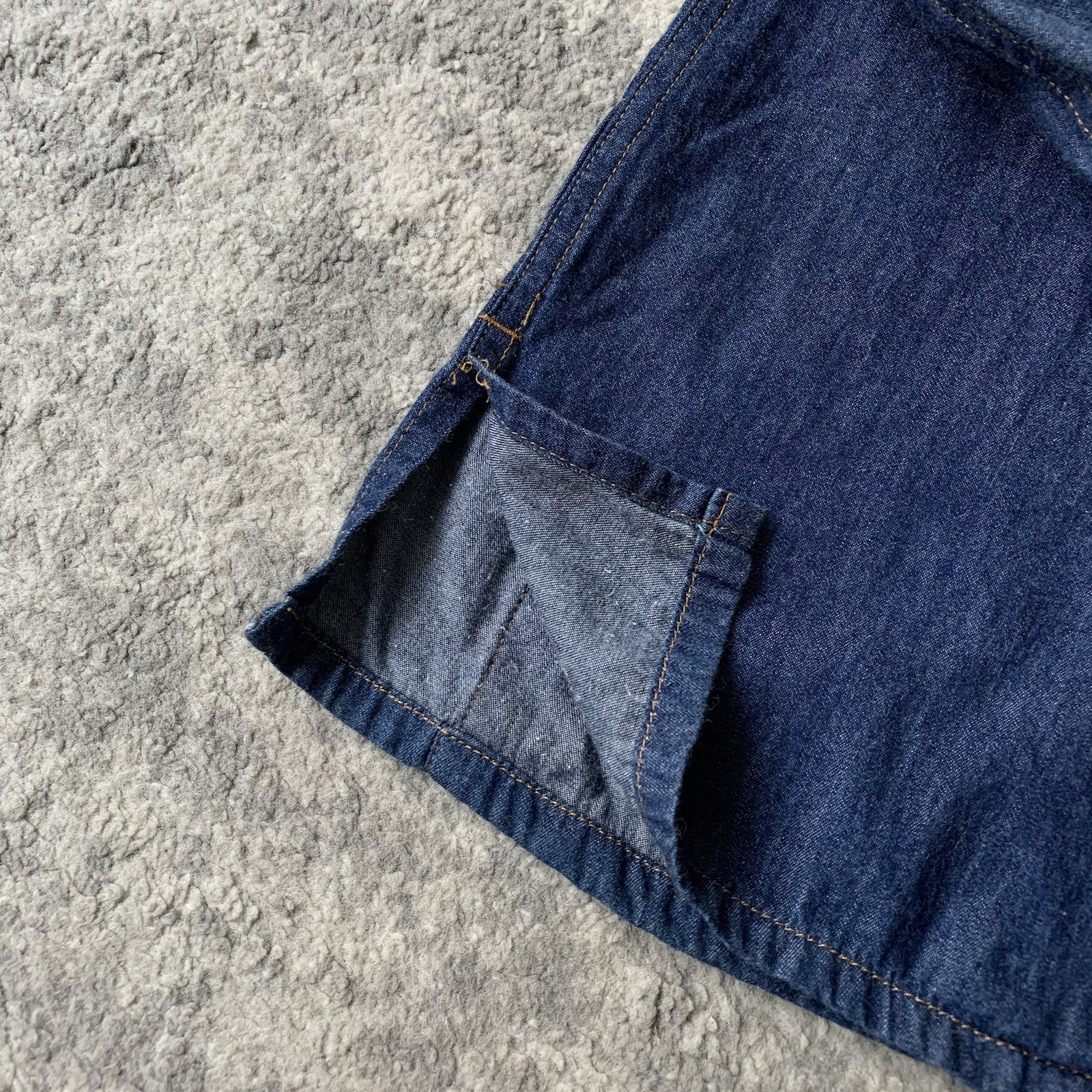 Engineered Garments Workaday Indigo Blue Denim Sh… - image 6