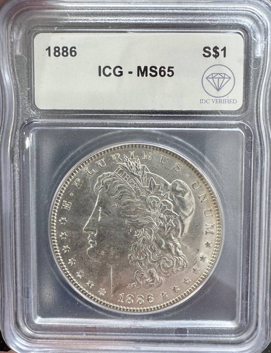 1886 Morgan Silver Dollar ICG MS-65 IDC Verified | eBay