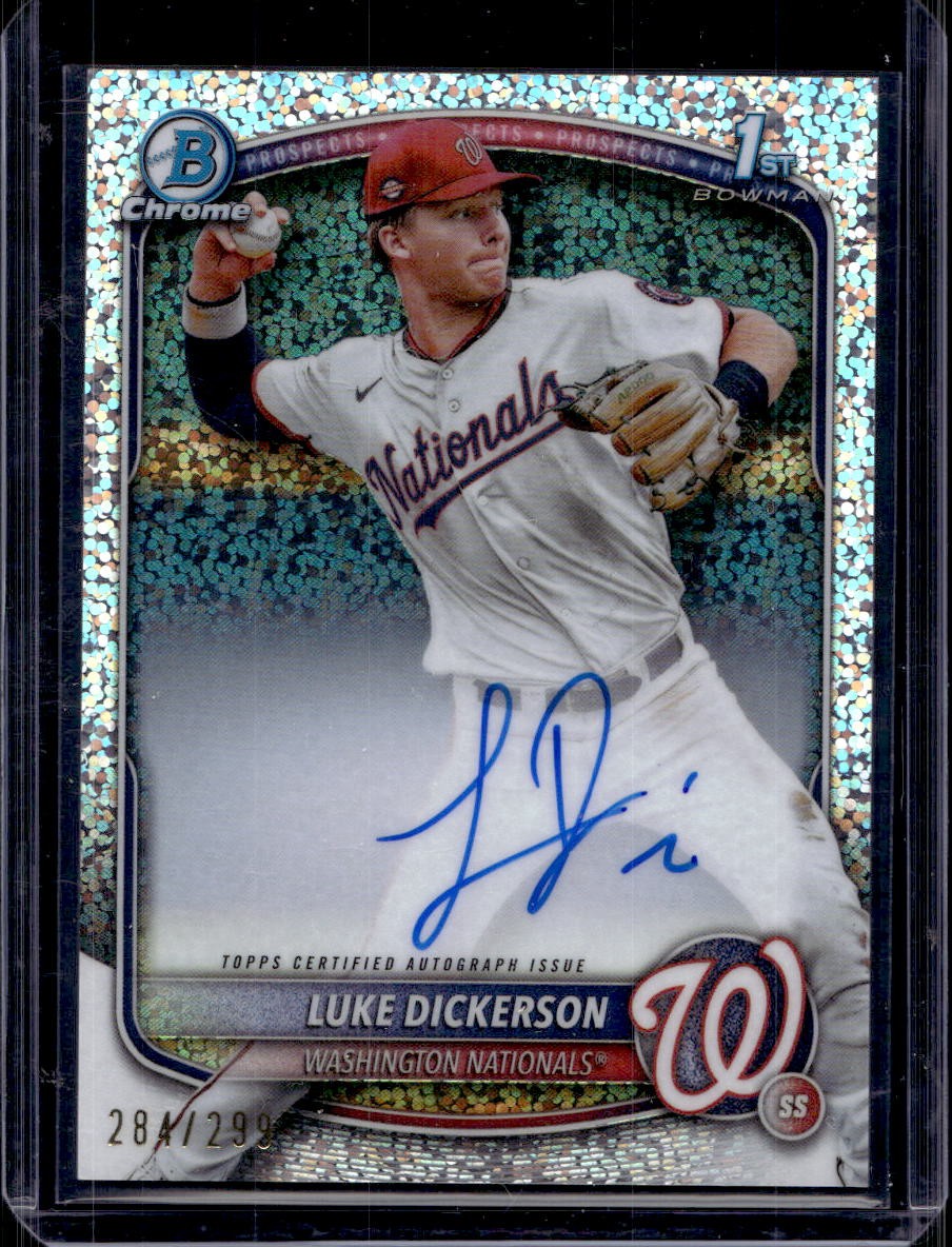 Luke Dickerson 2025 Bowman Chrome #CPA-LDI Auto Speckle Refractor /299