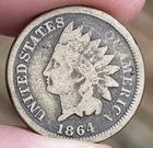 1864 INDIAN HEAD Cent - United States CIVIL WAR - 1 Penny CN - (VERY NICE) L228