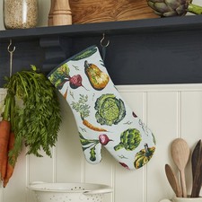 Image of Gauntlet Oven Glove Ulster Weavers Vegetable Medley 100% Cotton Multi