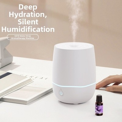 Weiß Schwarz Aromatherapie Diffusor 200ml Tank Silent Mist Luftbefeuchter