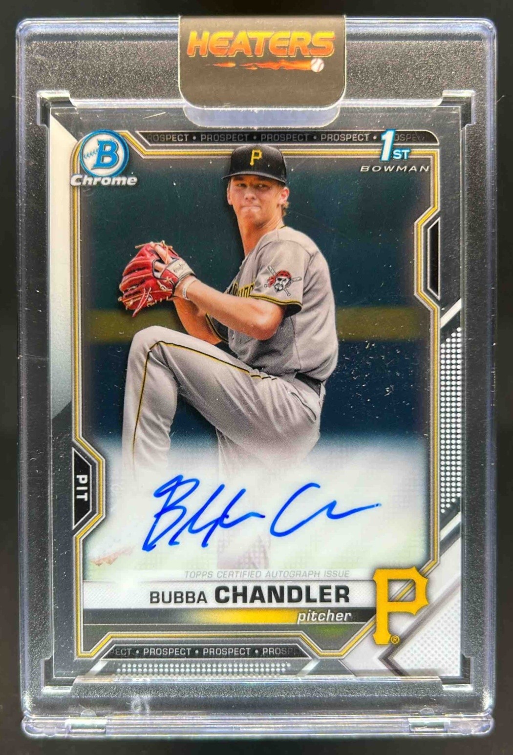 2021 Bowman Draft Bubba Chandler Chrome Auto 1st Prospect #CDA-BC Pirates