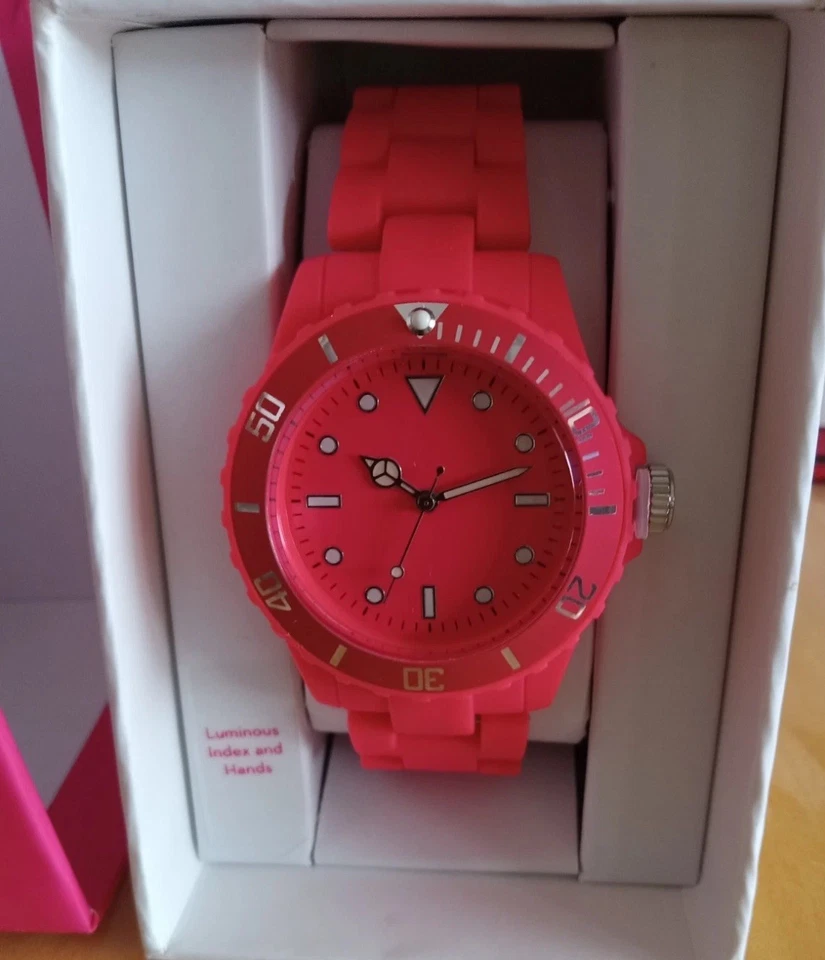 Xhilaration 女士模拟手表•热粉色• 型号 27416XT• 全新带标签 — 第 4/4 张图片