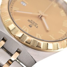 TUDOR Royal 28503 K18YG/SS Champagne Gold Dial Automatic Men's Watch P#145578 9
