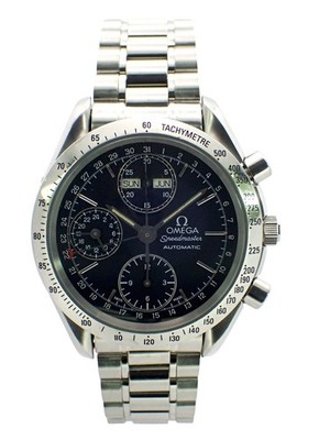OMEGA Speedmaster Chronograph Automatic Triple Calendar Watch 3521.80 w/Box