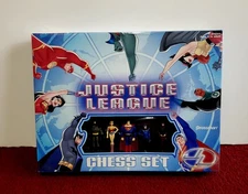 Vintage 2004 DC Comics JUSTICE LEAGUE Chess Set By Pressman SEALED BRAND NEW