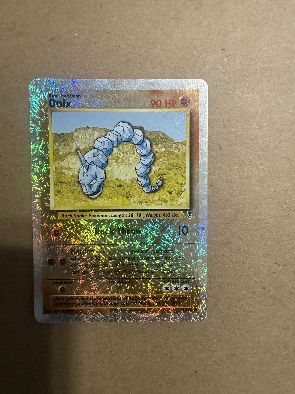Pokemon Onix 84/110 Legendary Collection Reverse Holo Fireworks NM