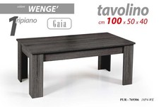 TAVOLO TAVOLINO BASSO MODERNO RIPIANo DIVANO UFFICIO SALOTTO WENGè 100*50*40