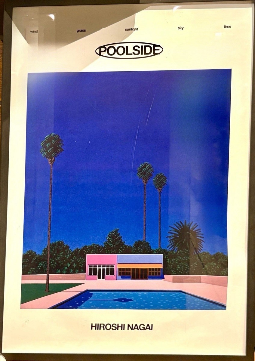 永井博　B2ポスター　HIROSHI NAGAI POSTER POOLSIDE Hiroshi Nagai Poster POOLSIDE 515×728mm Pool Side Tropical